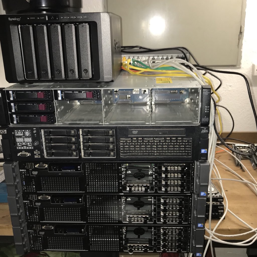 The DELL servers, my ProLiant, the MSA and my lab NAS