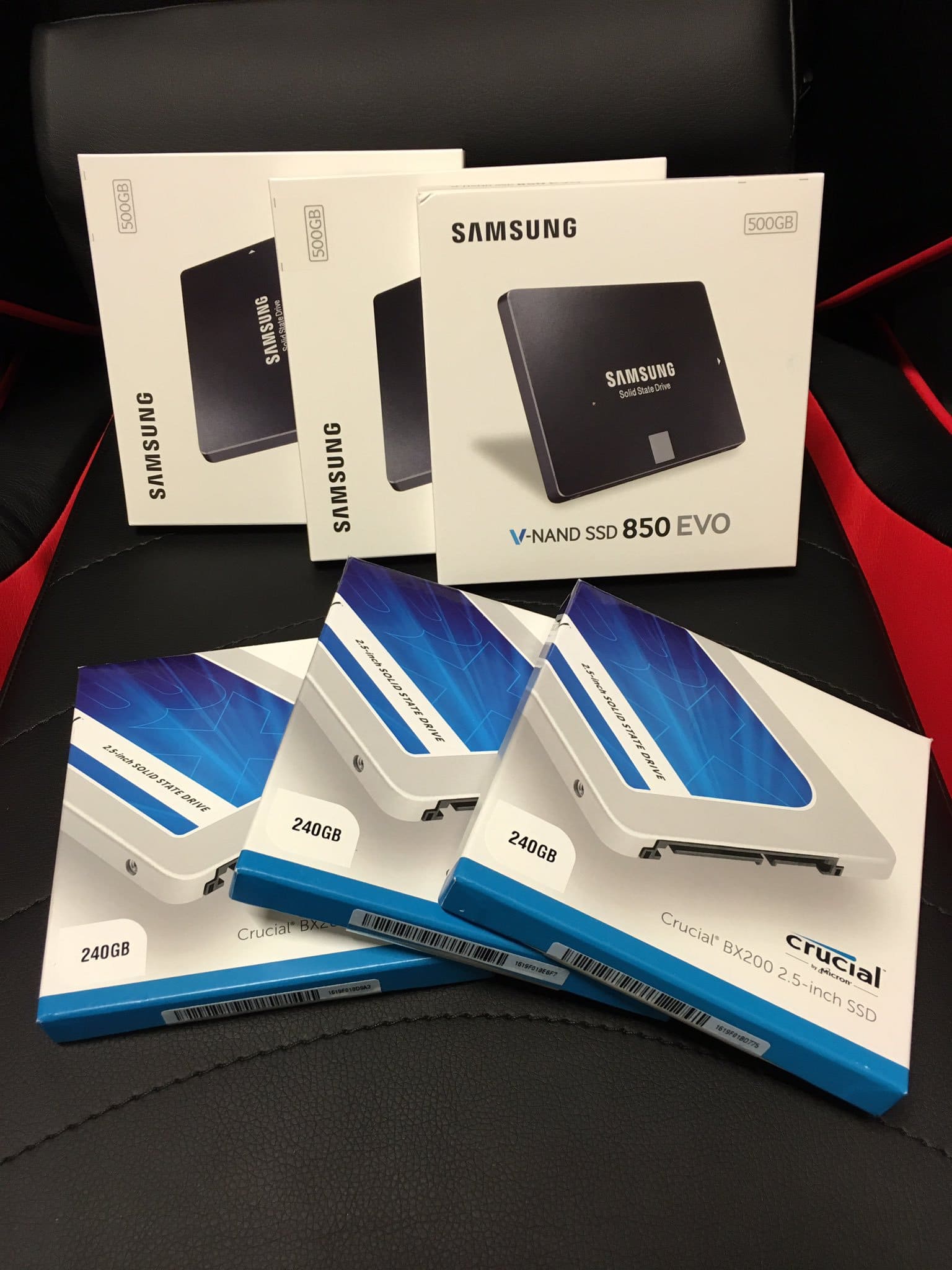 Some SSDs for my game rig homelab
